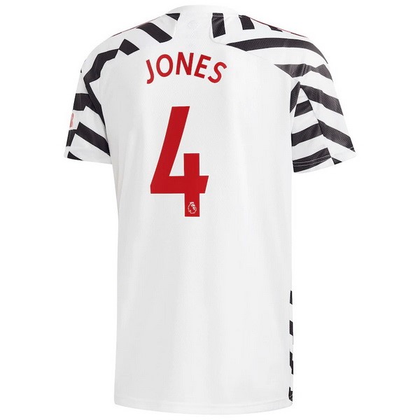 Maglia Manchester United NO.4 Jones Third 20/21 Bianco